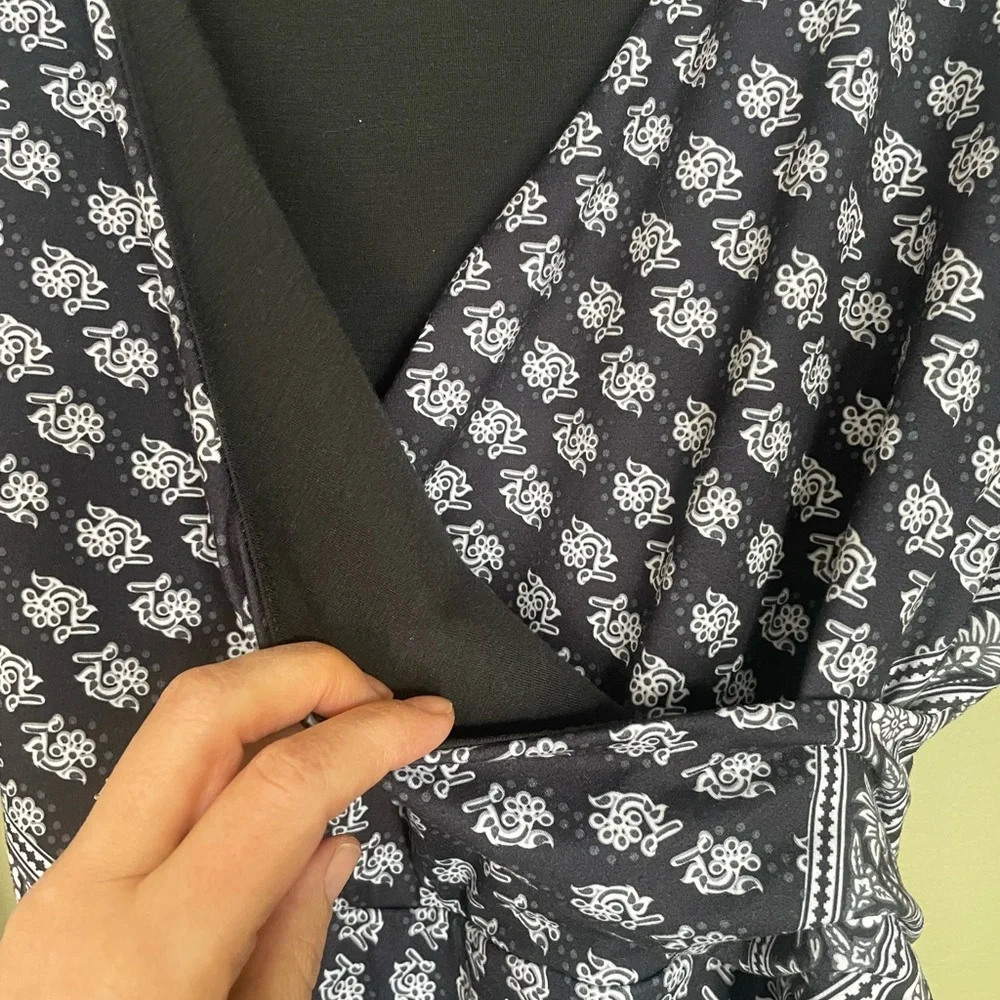 prAna Belladonna faux wrap dress Sz L - Picture 5 of 9